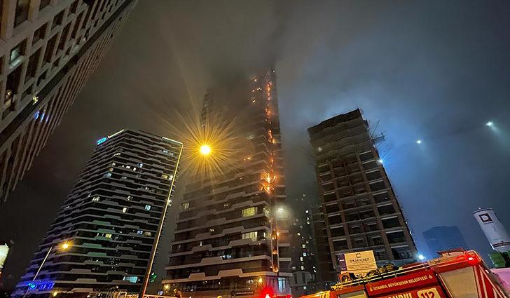 Kadıköy'de 24 katlı binada yangın çıktı G1