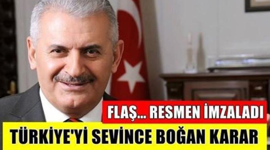 Başbakan resmen İmzaladı T&uuml;rkiye'yi Sevince Boğan İşte O Haber