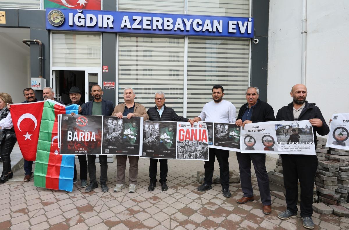 Iğdır'da, Ermenistan'ın Azerbaycan topraklarına y&ouml;nelik saldırıları kınandı