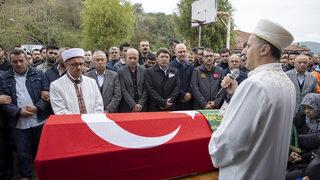 Maden ocağındaki patlamada hayatını kaybeden işçilerden Mustafa Can Yıldırım son yolculuğuna uğurlandı