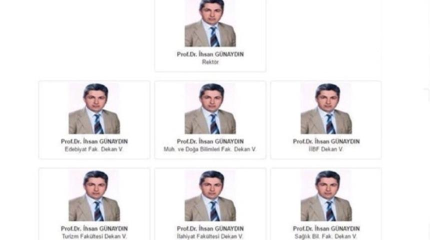 Gümüşhane Üniversitesi'nden 'tek adam' cevabı