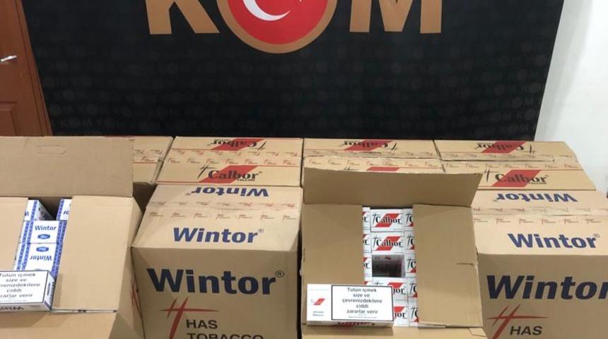 Tunceli'de kaçak 160 bin makaron ele geçirildi