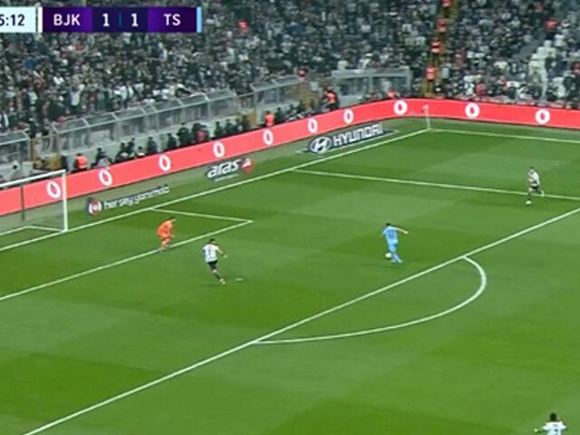 Beşiktaş, Trabzonspor'a asist yaptı! Taç pozisyonu, gole dönüştü...
