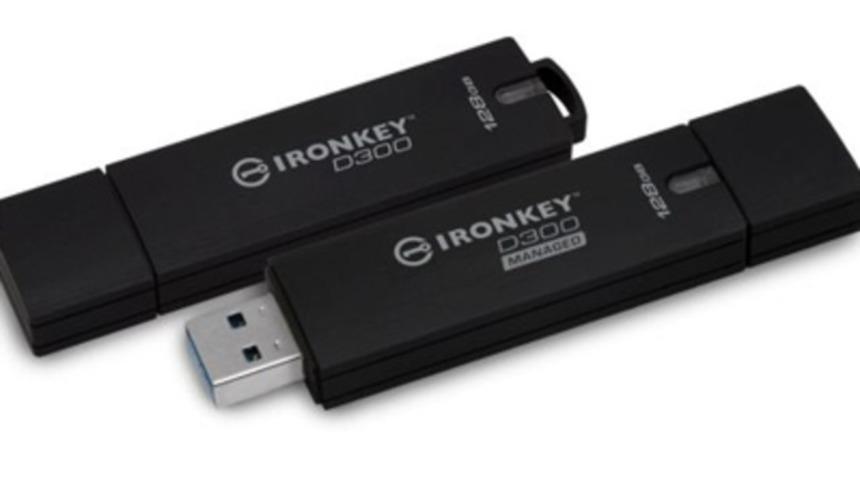 Üst düzey güvenlikli USB bellek: Kingston IronKey D300
