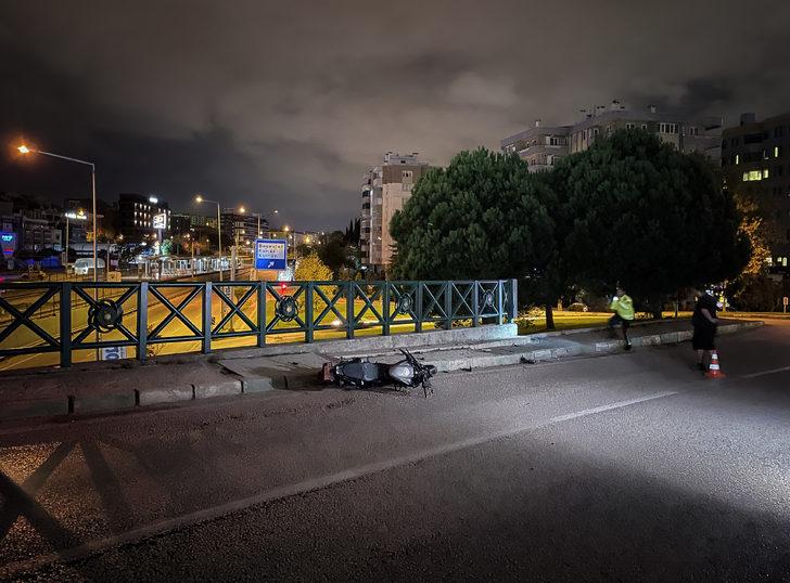 Bursa'da köprülü kavşaktan düşen motosikletin sürücüsü ağır yaralandı G3
