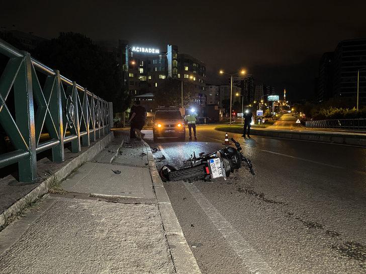 Bursa'da köprülü kavşaktan düşen motosikletin sürücüsü ağır yaralandı G5