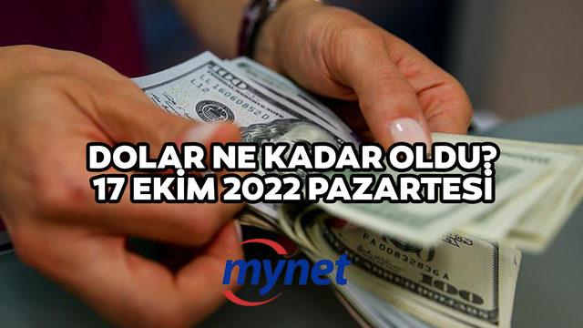Dolar ne kadar, kaç TL? Euro lira oldu? Faiz kararı haftasına başlayan Dolar/TL'de son durum! 17 Ekim 2022