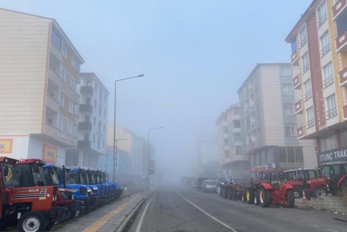 Ardahan'da sis s&uuml;r&uuml;c&uuml;lere zor anlar yaşattı