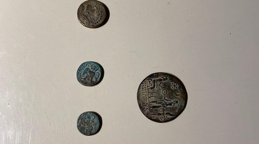 Van'da sikke ve silah ele geçirildi