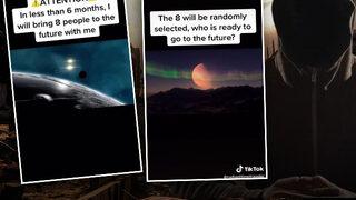 2671 yılından geldiğini söyleyen zaman yolcusu geleceği ziyaret etmek ve insanlığın yok oluşunu izlemek isteyenleri davet etti