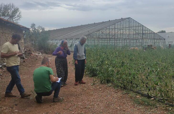 Antalya'da dolu ve fırtınadan etkilenen tarım alanlarında hasar tespiti yapılıyor G2