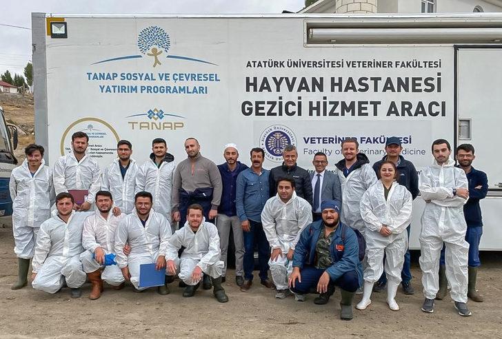 Erzurum'da Hayvan Hastanesi hizmet aracı ilçeleri gezmeye devam ediyor G2