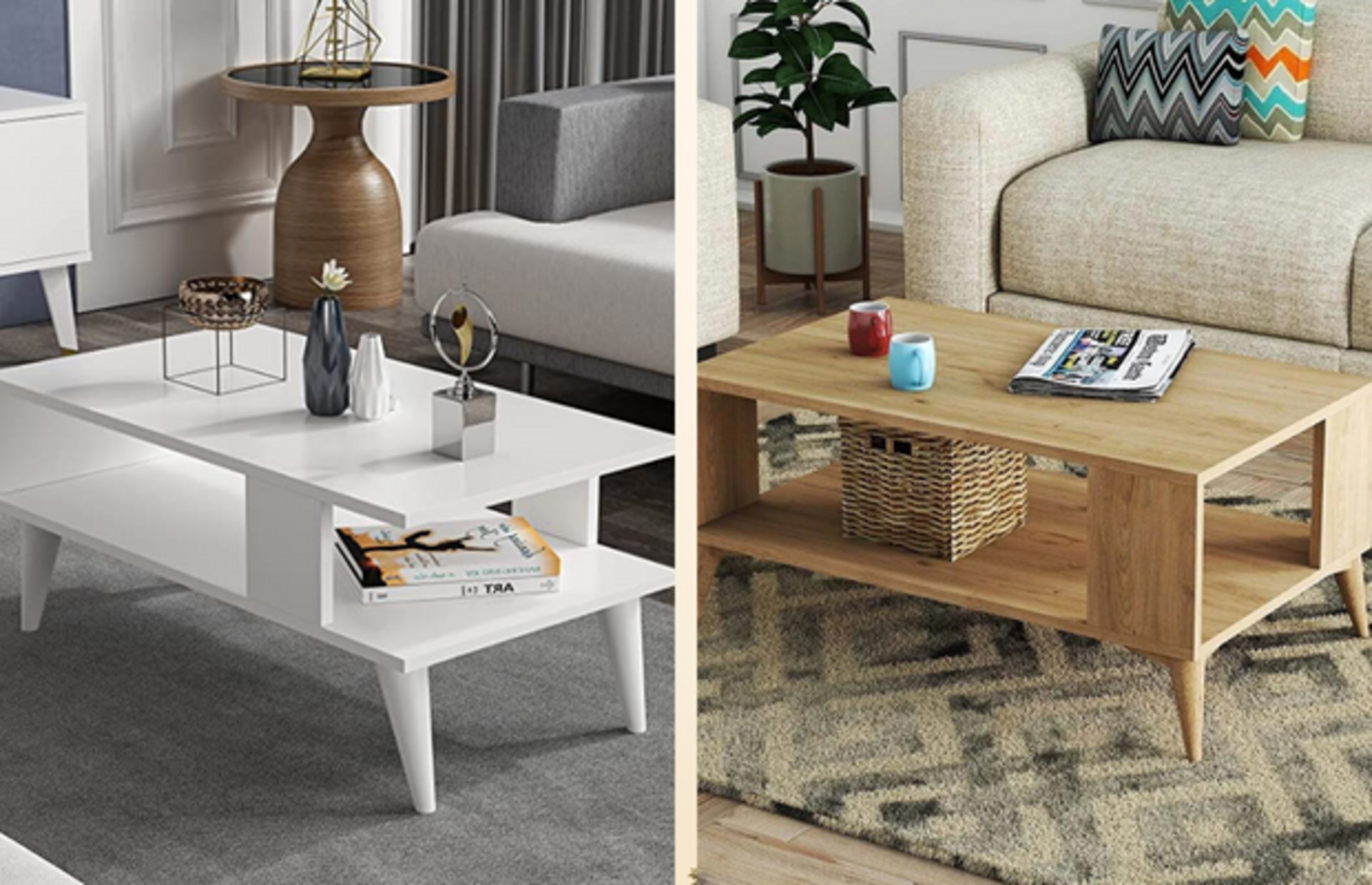 Ekstra depolama alanıyla sizi kendisine âşık edecek havalı kahve sehpaları