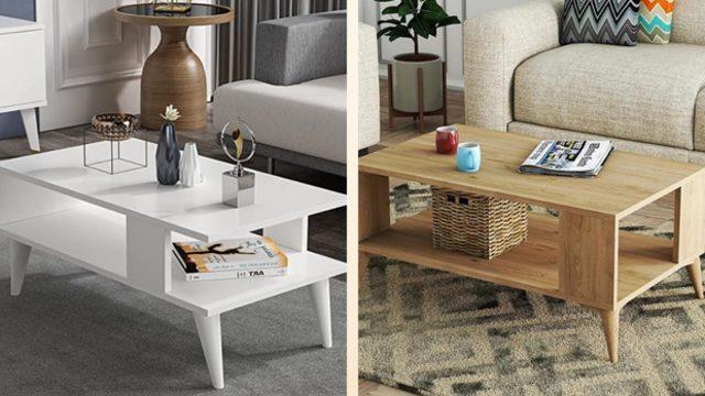 Ekstra depolama alanıyla sizi kendisine âşık edecek havalı kahve sehpaları