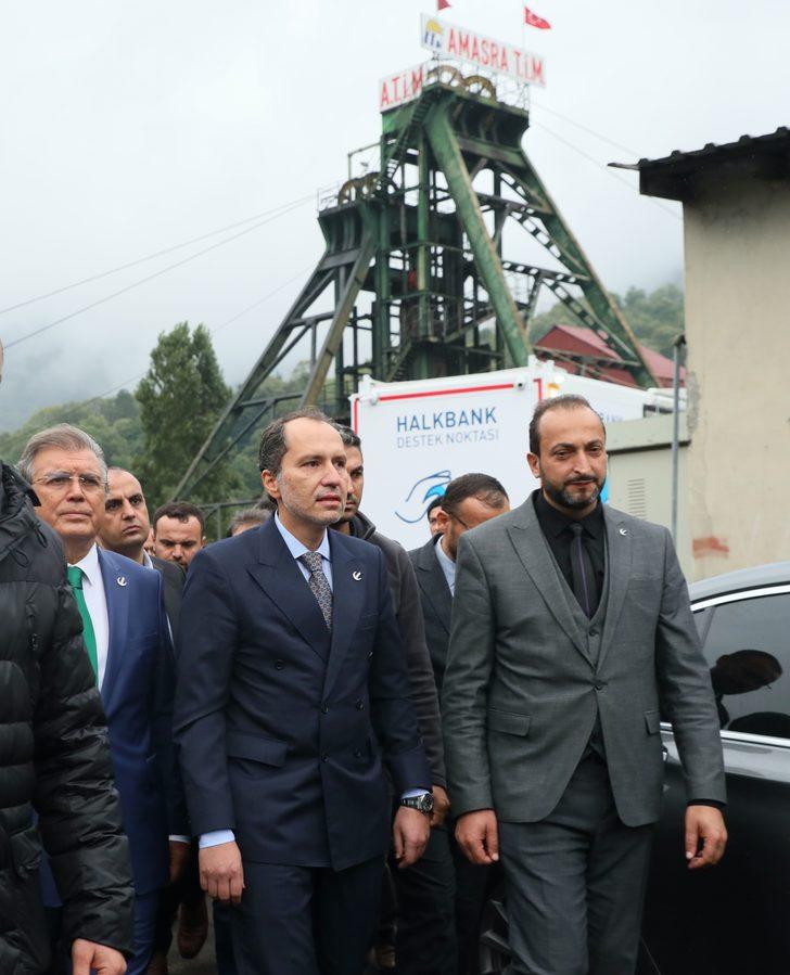 Yeniden Refah Partisi Genel Başkanı Erbakan, Amasra'daki maden ocağında incelemelerde bulundu G2
