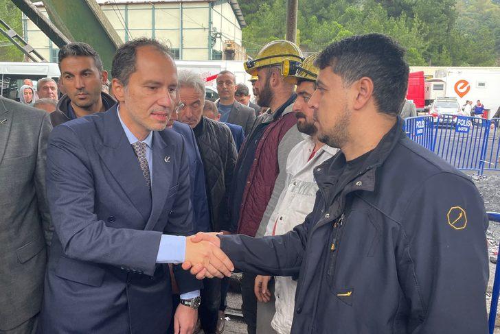 Yeniden Refah Partisi Genel Başkanı Erbakan, Amasra'daki maden ocağında incelemelerde bulundu G4