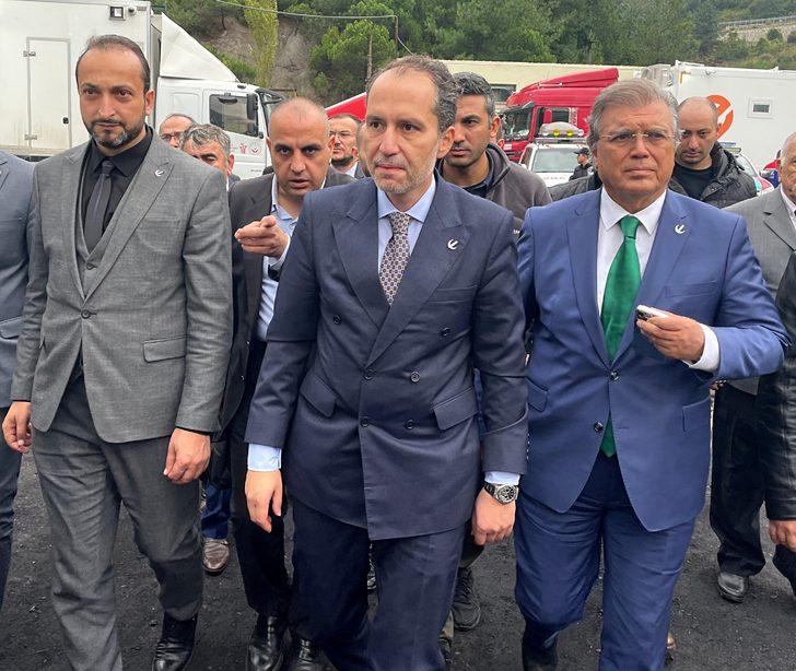 Yeniden Refah Partisi Genel Başkanı Erbakan, Amasra'daki maden ocağında incelemelerde bulundu G5