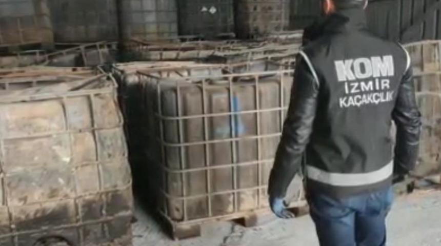 İzmir'de kaçak akaryakıt operasyonu! Tam 1 milyon litre ele geçirildi
