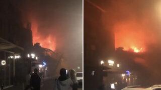 Beşiktaş Arnavutköy’deki lüks kafede korkutan yangın! Çok sayıda itfaiye ekibi sevk edildi