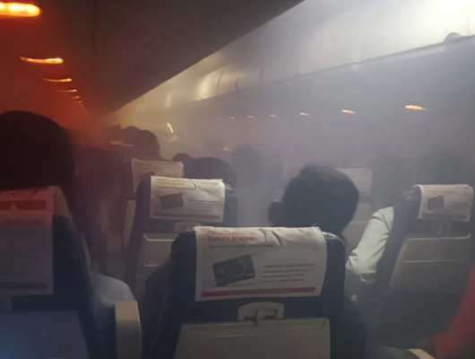 Bir anda duman kapladı! Yolcular nefes alamayınca...
