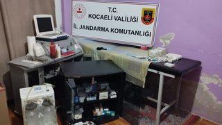 Kocaeli'de evini kaçak muayenehaneye çevirerek kadın doğum hizmeti veren şüpheliye adli işlem