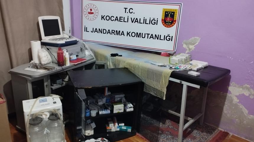 Kocaeli'de evini kaçak muayenehaneye çevirerek "kadın doğum" hizmeti veren şüpheliye adli işlem