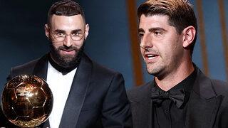 Son dakika: 'Takım arkadaşının ödülüne göz koymuş!' Ballon d'Or ödülü sonrası ortalık karıştı! Thibaut Courtois, 'Karim Benzema için mutluyum' dedi ama sitem etti...