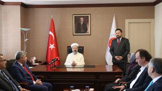 Diyanet İşleri Başkanlığında yeni atanan yöneticiler törenle görevlerine başladı