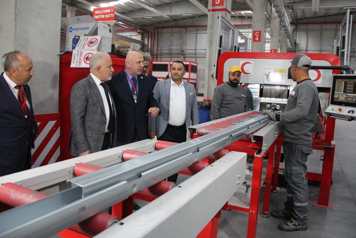 Türk Kızılay Genel Başkanı Kınık "Malatya Kızılay Sistem Yapı Fabrikası"nı tanıttı: G1
