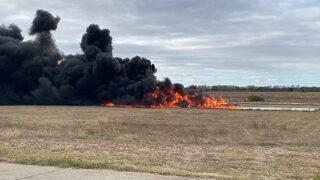 Çorlu Atatürk Havalimanında kaza kırım ve yangın tatbikatı yapıldı