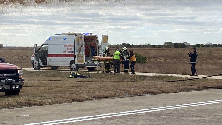 Çorlu Atatürk Havalimanında kaza kırım ve yangın tatbikatı yapıldı G4