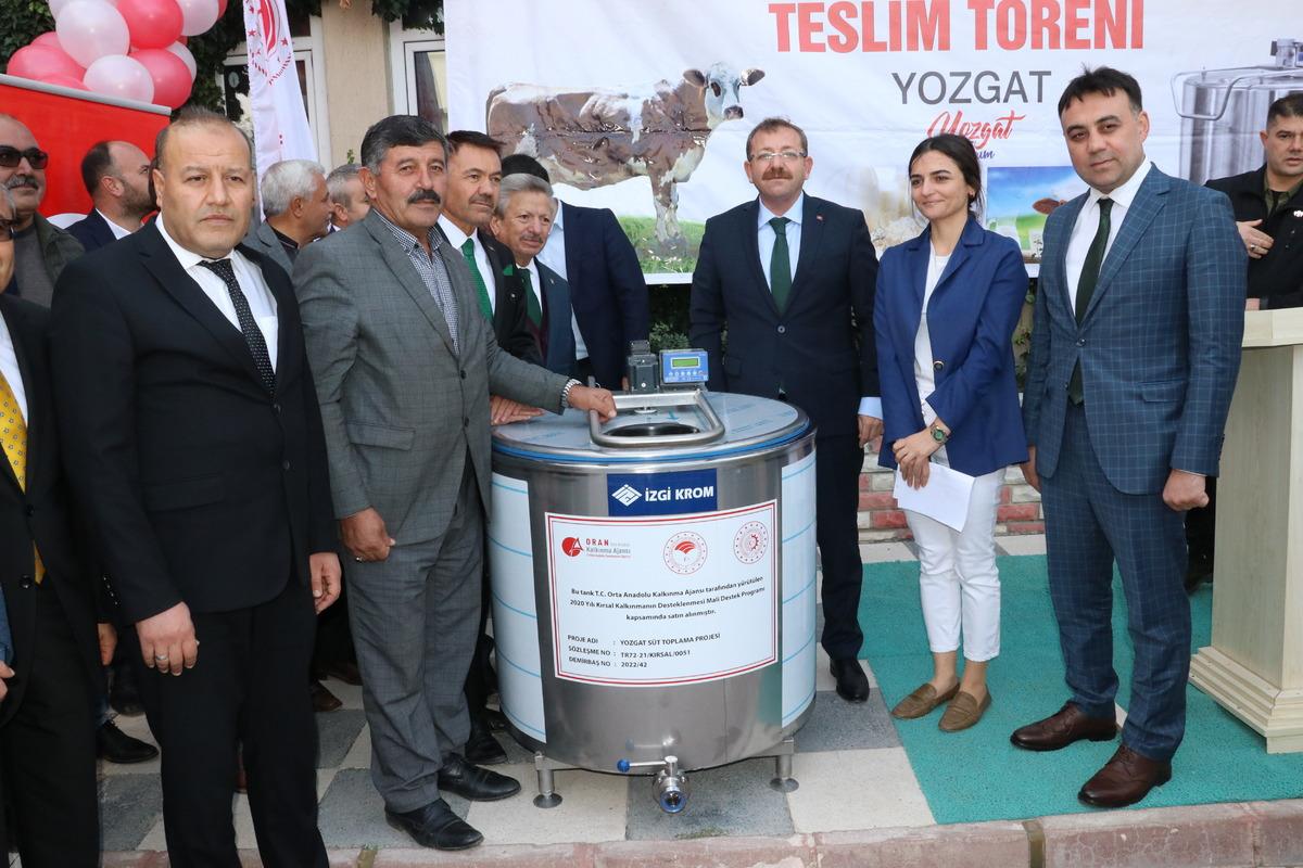 Yozgat'ta 116 s&uuml;t soğutma ve depolama tankı dağıtıldı
