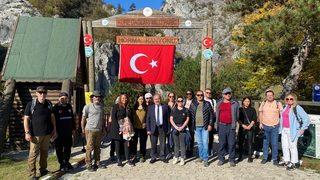 Fransız turizmciler kanyonları ile ünlü Pınarbaşı ilçesini gezdi