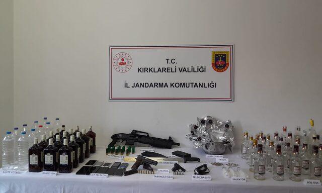 Kırklareli'nde kaçakçılık ve uyuşturucu operasyonunda 6 şüpheli yakalandı