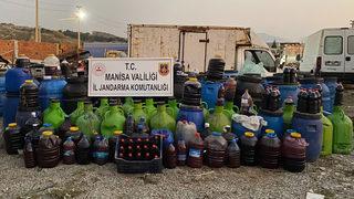 Manisa'da 16,5 ton sahte içki ele geçirildi
