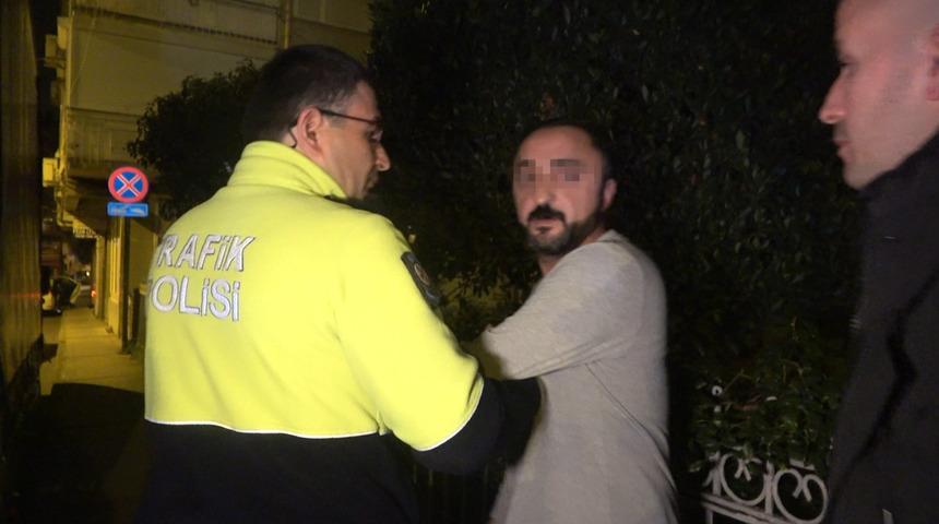 Denetime takılan sürücüden polise: Beni tutuklayın!