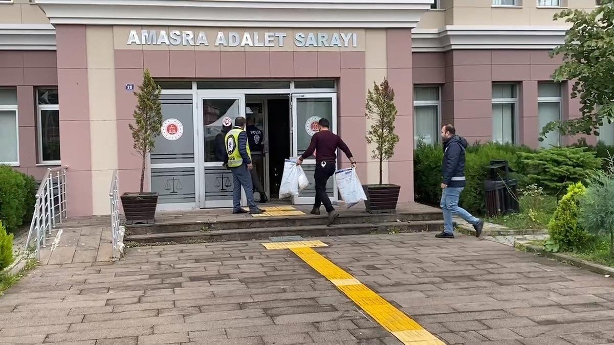 Maden ocağında toplanan deliller adliyeye getirildi