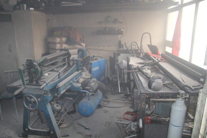 Benzinle soba yakmaya çalışan kaynakçı, iş yerinde çıkan yangında yaralandı G3