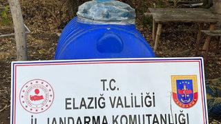 Elazığ'da üzüm bağında 1 ton kaçak şarap ele geçirildi