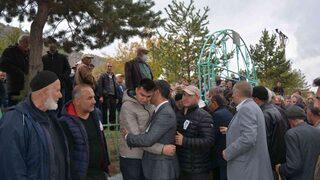 Trafik kazasında hayatını kaybeden bekçi Temel Aslantürk törenle son yolculuğuna uğurlandı