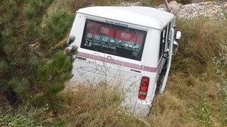 Afyonkarahisar'da minibüs ile otomobilin çarpışması sonucu 15 kişi yaralandı