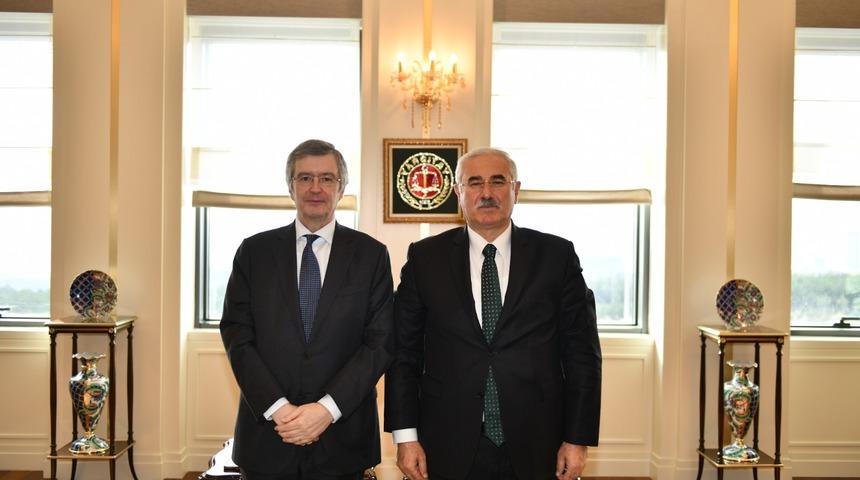 Yargıtay Başkanı Akarca, Belçika Danıştayı Yargıcı Lemmens ve beraberindeki heyetle görüştü