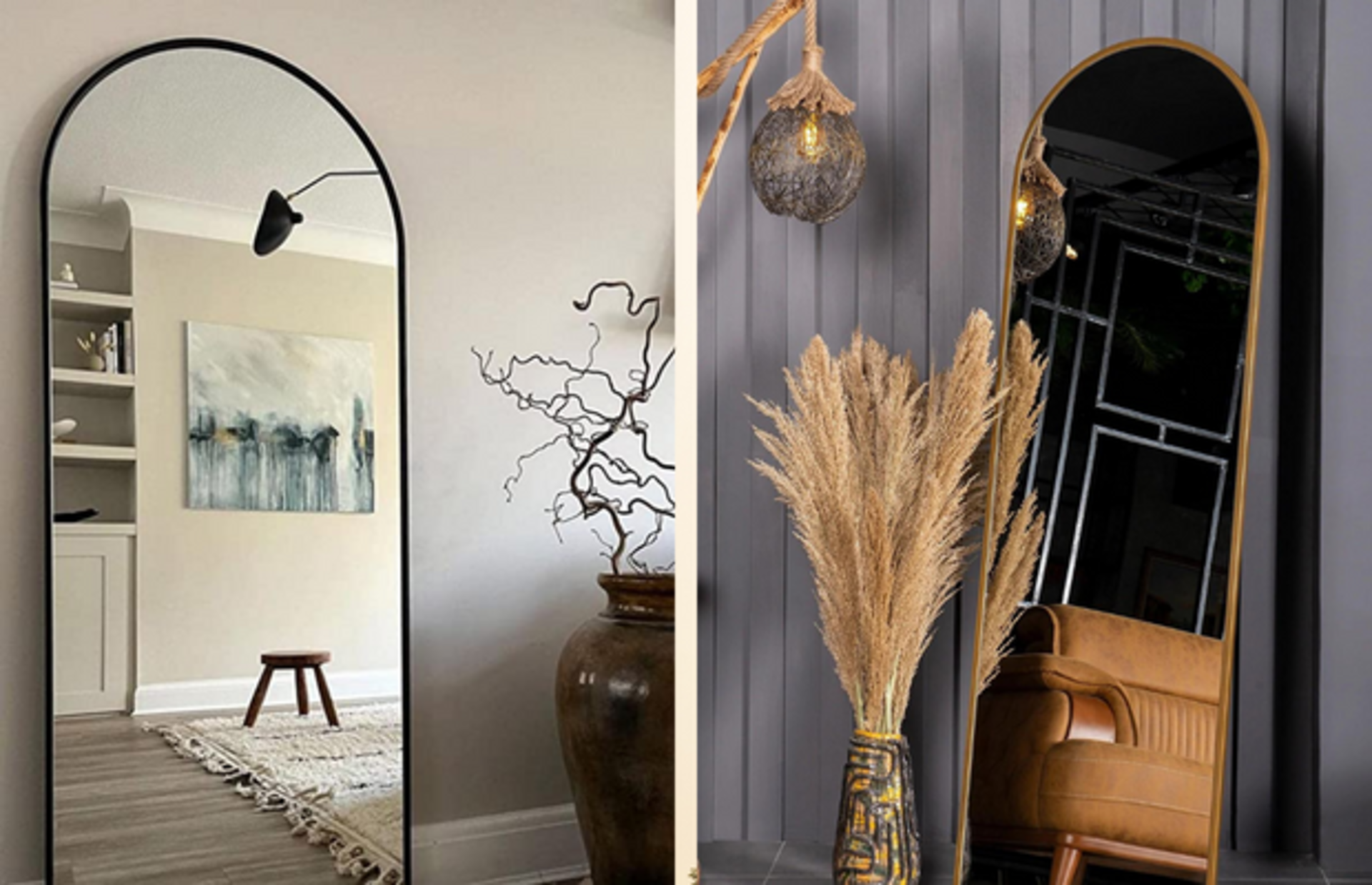 Kendinizi göstermekle kalmayıp dekoratif anlamda da hayatınıza renk katacak boy aynası modelleri