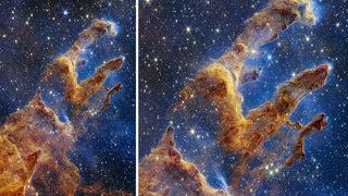 James Webb Uzay Teleskobu herkesi büyülemeye devam ediyor! Bu kez Yaratılış Sütunlarını görüntüledi