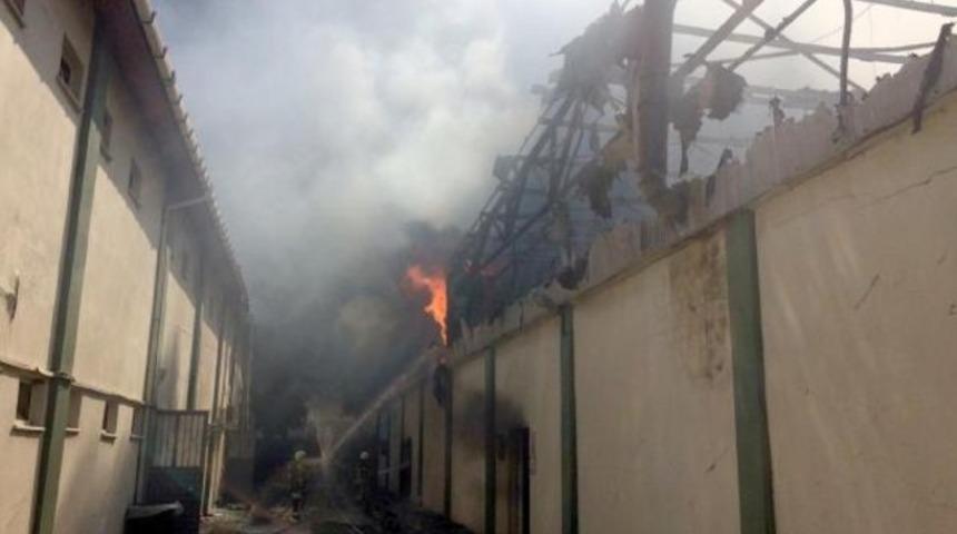 Tekirdağ'da fabrika yangını