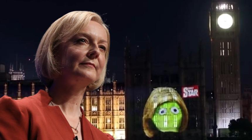 Bahsi kazanan marul böyle görüntülendi! Liz Truss'ın istifasından sonra İngiltere'de ilginç görüntü