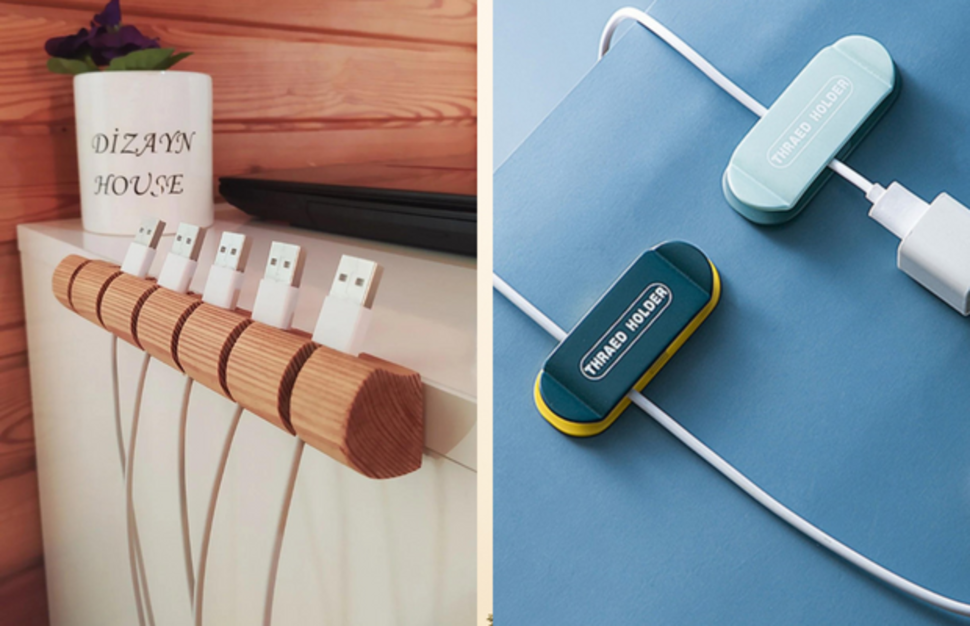 Çalışma alanınızı düzenli tutmak için en büyük yardımcılarınızdan olacak kablo organizerleri ve toplayıcıları