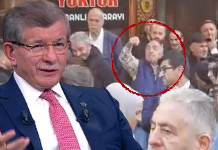 Ahmet Davutoğlu'na konuşma yaptığı sırada vatandaştan tepki! 'PKK ile berabersiniz'