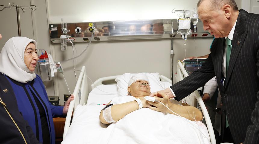 Cumhurbaşkanı Erdoğan'dan kaza geçiren Binali Yıldırım'a hastanede ziyaret