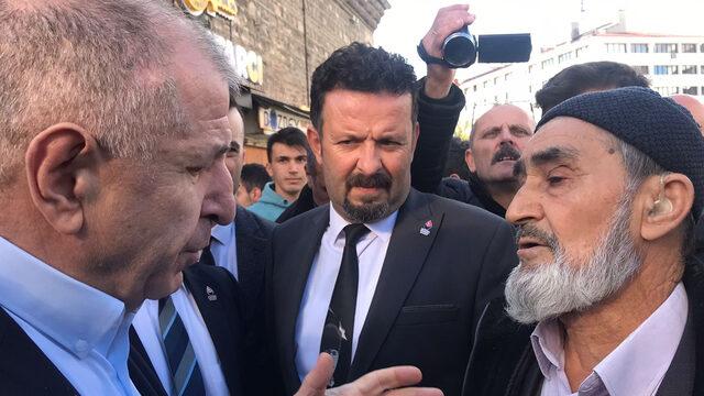 Özdağ ile vatandaş arasında hararetli tartışma! Siz ucubesiniz, ben size oy vermem